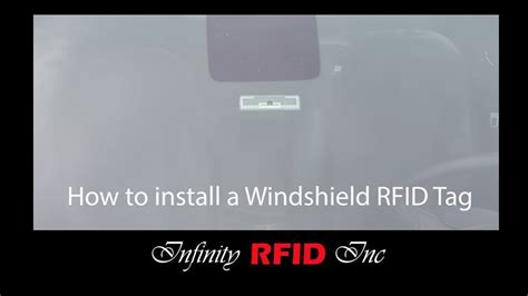 how to affix passive rfid winshield tag|install rfid tag on windshield.